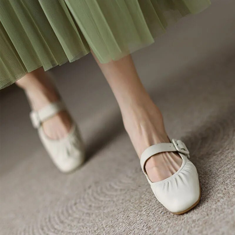 Ženske balerinke Mekane balerinke za žene Ležerne cipele s kopčom Remen Retro Mary Janes cipele Princess Zapatos Mujer 1207N