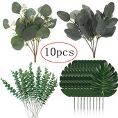 Buket zelenog umjetnog lišća eukaliptusa Lažno cvijeće za uređenje doma Božić Nova godina 2023. Girlanda Poklon Ukrasi Dodaci