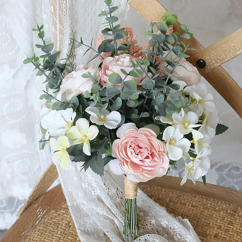 Buket zelenog umjetnog lišća eukaliptusa Lažno cvijeće za uređenje doma Božić Nova godina 2023. Girlanda Poklon Ukrasi Dodaci