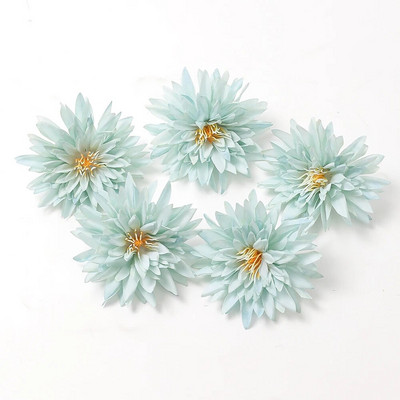 5gab. Zila mākslīgo ziedu maisījums Galva kāzu dekorēšanai Mājas dekorēšana DIY dzimšanas dienas vēstules Ziemassvētku vainags Amatniecība Viltus zieds