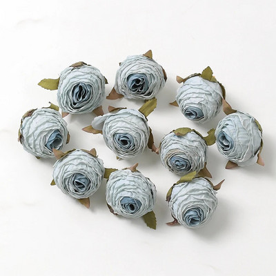 5gab. Zila mākslīgo ziedu maisījums Galva kāzu dekorēšanai Mājas dekorēšana DIY dzimšanas dienas vēstules Ziemassvētku vainags Amatniecība Viltus zieds