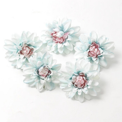 5gab. Zila mākslīgo ziedu maisījums Galva kāzu dekorēšanai Mājas dekorēšana DIY dzimšanas dienas vēstules Ziemassvētku vainags Amatniecība Viltus zieds