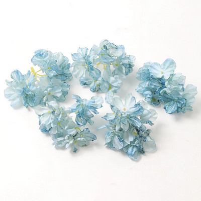 5gab. Zila mākslīgo ziedu maisījums Galva kāzu dekorēšanai Mājas dekorēšana DIY dzimšanas dienas vēstules Ziemassvētku vainags Amatniecība Viltus zieds