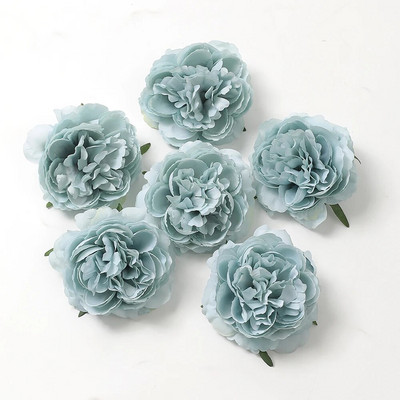 5gab. Zila mākslīgo ziedu maisījums Galva kāzu dekorēšanai Mājas dekorēšana DIY dzimšanas dienas vēstules Ziemassvētku vainags Amatniecība Viltus zieds