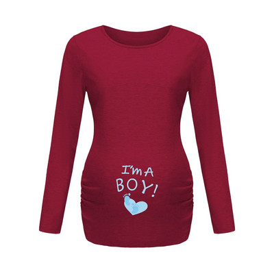 Ženska majica s tunikom za trudnice Mama Clothes Laskava majica kratkih rukava s dugim rukavima i širokim izrezom sa strane, ležerna jednobojna odjeća