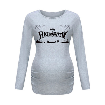 Ženska majica s tunikom za trudnice Mama Clothes Laskava majica kratkih rukava s dugim rukavima i širokim izrezom sa strane, ležerna jednobojna odjeća