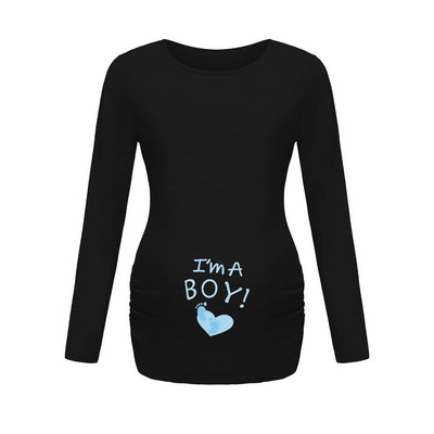 Ženska majica s tunikom za trudnice Mama Clothes Laskava majica kratkih rukava s dugim rukavima i širokim izrezom sa strane, ležerna jednobojna odjeća