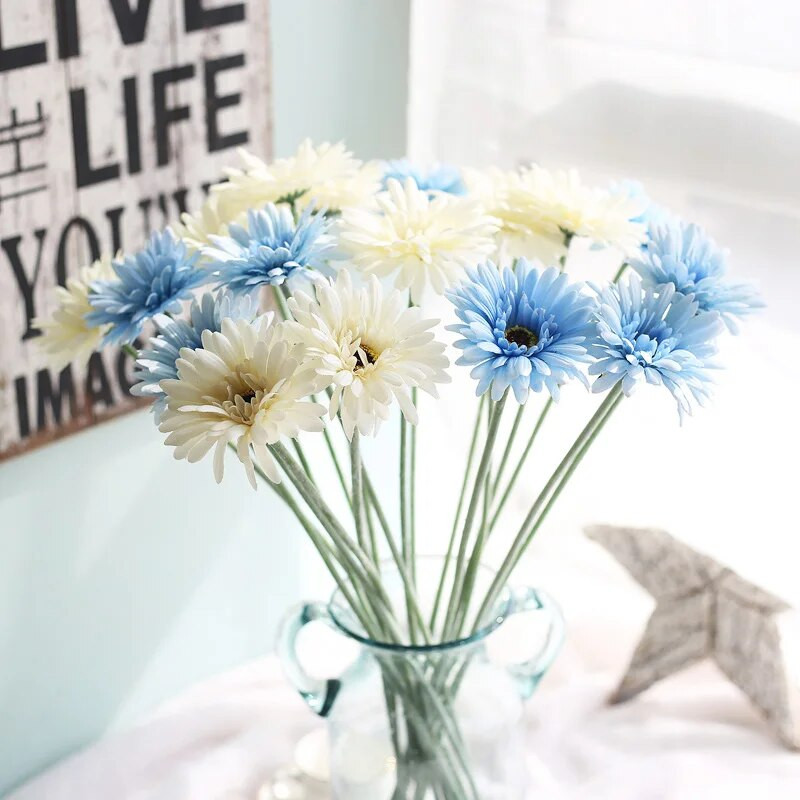 55 cm Umjetni cvijet gerbere Grana Svileni suncokret Dekoracija kućnog vrta Vjenčanje Božićni festival Potrepštine za zabave Flores