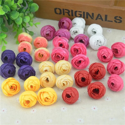 10 komada 2,5 cm mali svileni pupoljak ruže od umjetnog cvijeća za vjenčanje Dekoracija doma DIY vijenac Poklon Scrapbooking Lažno cvijeće