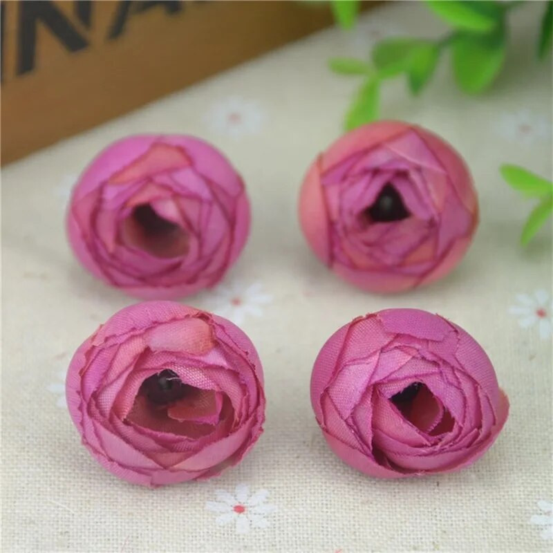 10 komada 2,5 cm mali svileni pupoljak ruže od umjetnog cvijeća za vjenčanje Dekoracija doma DIY vijenac Poklon Scrapbooking Lažno cvijeće