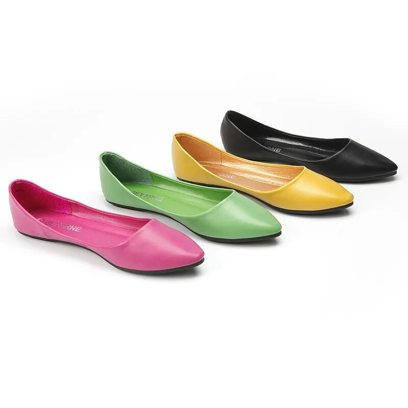 Īsi 2023. gada jauni sekli plakani apavi sievietēm, liela izmēra 43 44 45 smaila purngala vieglie darba apavi staigāšanai sieviešu apavi Laivu apavi