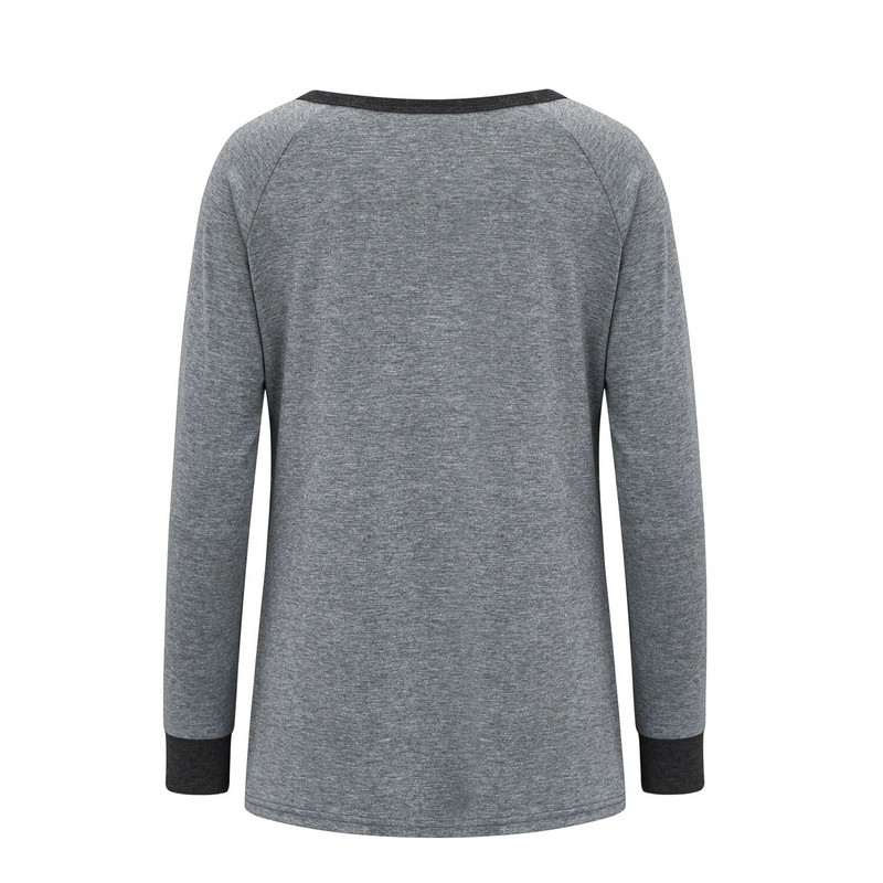 Nova ženska majica kratkih rukava za trudnice i dojenje Odjeća za trudnice O-izrez Jednobojne majice dugih rukava Odjeća za dojenje