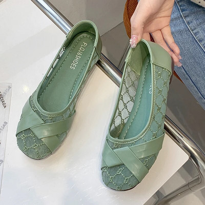 Europa i Amerika Nove mrežaste udobne ravne prozračne cipele sa šiljatim prstima Vjenčane mladenke za svečane zabave Ženske ravne cipele vc4222