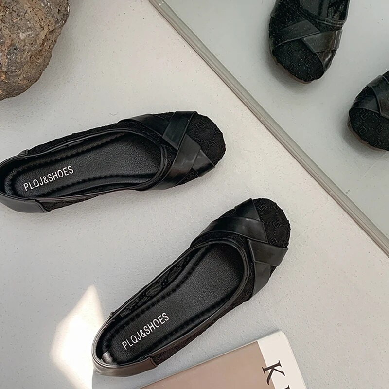 Europa i Amerika Nove mrežaste udobne ravne prozračne cipele sa šiljatim prstima Vjenčane mladenke za svečane zabave Ženske ravne cipele vc4222