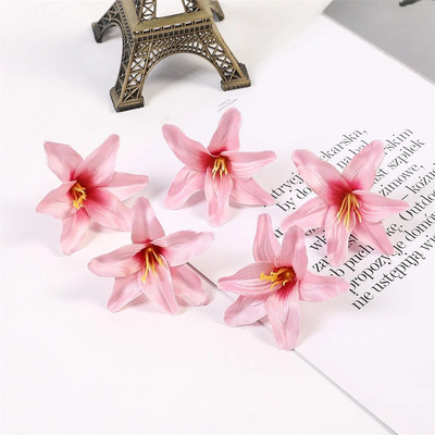 10/20 TK Liilia kunstlilled Pea sõbrapäevaks kimp Pulmakaunistus Garland Dekoratiivne lillepood Võltslill