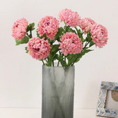58 Cm Umjetno cvijeće Buket krizantema Prekrasan svileni dekor za kućni stol Aranžirajte simulaciju lažnih biljaka Home Decor