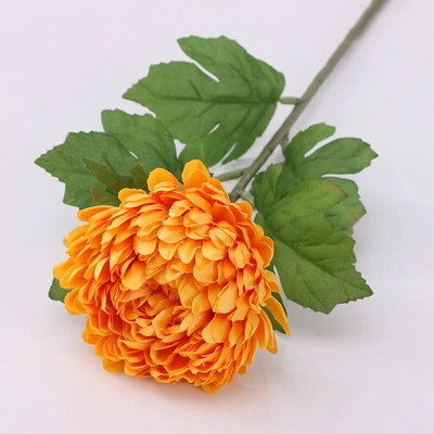 58 Cm Umjetno cvijeće Buket krizantema Prekrasan svileni dekor za kućni stol Aranžirajte simulaciju lažnih biljaka Home Decor