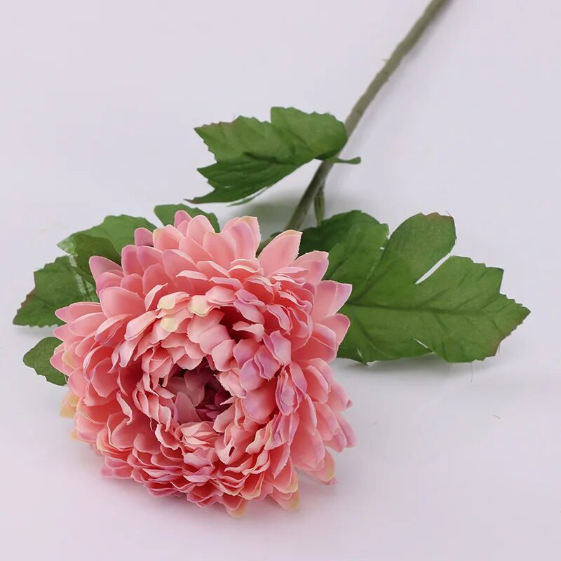58 Cm Umjetno cvijeće Buket krizantema Prekrasan svileni dekor za kućni stol Aranžirajte simulaciju lažnih biljaka Home Decor