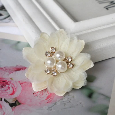 10PCS/Lot 5CM Ručno rađena DIY tkanina Cvijeće Dodaci za kosu Odjevni predmeti Obuća Šeširi Dekoracija