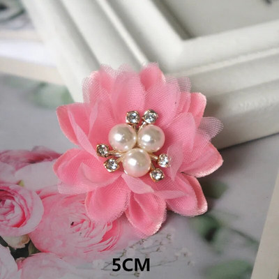 10PCS/Lot 5CM Ručno rađena DIY tkanina Cvijeće Dodaci za kosu Odjevni predmeti Obuća Šeširi Dekoracija