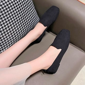 2023 New Mesh Boat Shoes Summer Square Toe Breath Γυναικεία παπούτσια Leisure Slip on Walking Sneakers Lady Daily Flats Zapatos Mujer