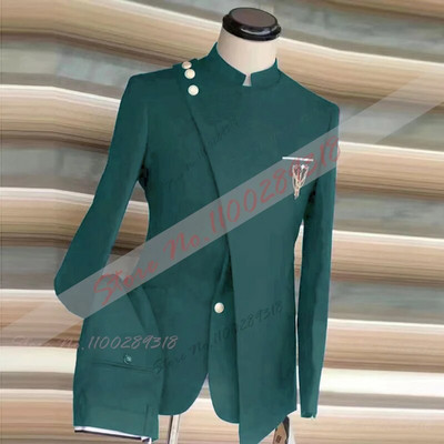 2023. gada jaunākais mēteļa bikšu dizaina jūras krāsas kostīms, Homme Mariage, formāli modes, šauri pieguļoši uzvalki vīriešiem, līgavaiņa kāzu tērps, smokings, 2 gab.