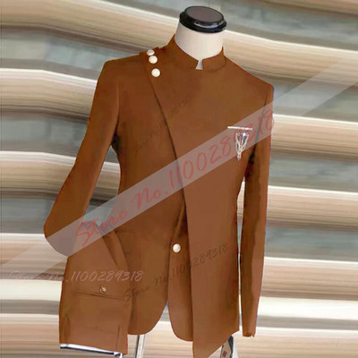 2023. gada jaunākais mēteļa bikšu dizaina jūras krāsas kostīms, Homme Mariage, formāli modes, šauri pieguļoši uzvalki vīriešiem, līgavaiņa kāzu tērps, smokings, 2 gab.