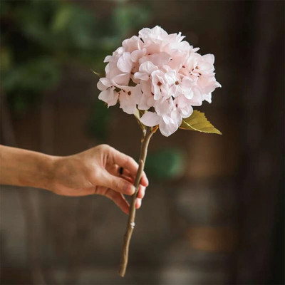 svilena hortenzija umjetno cvijeće vjenčanje dekoracija doma veliko lažno cvijeće hortenzija DIY dekor za hotelske zabave pribor za vijence