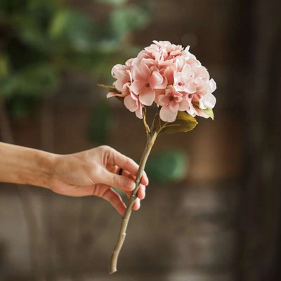 svilena hortenzija umjetno cvijeće vjenčanje dekoracija doma veliko lažno cvijeće hortenzija DIY dekor za hotelske zabave pribor za vijence