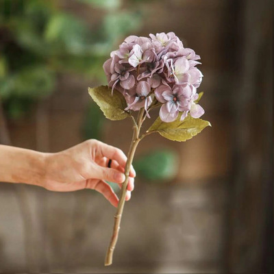 svilena hortenzija umjetno cvijeće vjenčanje dekoracija doma veliko lažno cvijeće hortenzija DIY dekor za hotelske zabave pribor za vijence