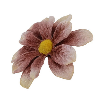 10 vnt Retro margumyno dirbtinės gėlės 6 cm Mini aksominis netikras audinys Gėlės galvos vestuvėms namų puošmena rankdarbiams pasidaryk pats