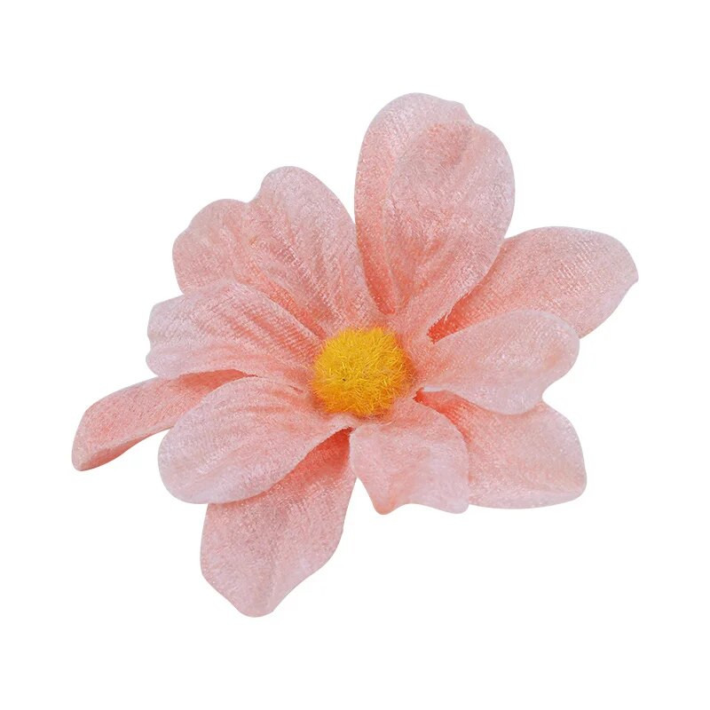 10 vnt Retro margumyno dirbtinės gėlės 6 cm Mini aksominis netikras audinys Gėlės galvos vestuvėms namų puošmena rankdarbiams pasidaryk pats