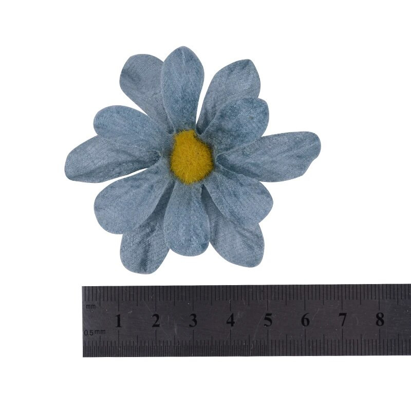 10 vnt Retro margumyno dirbtinės gėlės 6 cm Mini aksominis netikras audinys Gėlės galvos vestuvėms namų puošmena rankdarbiams pasidaryk pats