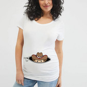 Majica za trudnice Majica s najavom trudnoće Ljeto Ležerna Mama Trudničke bluze Odjeća Basic Mama Clothes