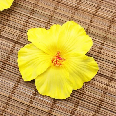 10PCS Hawaii Party Cvijeće hibiskusa Summer Party DIY Dekoracije Umjetno cvijeće Hula Girls Favor Cvijet za ukrašavanje kose