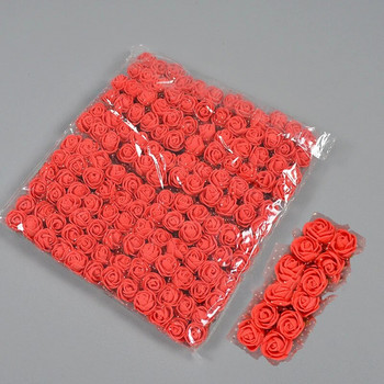 2cm 144τμχ Mini Rose Flower Heads PE Foam Artificial Rose Flower for DIY Craft Fake Flower Διακοσμήσεις για γάμο/σπίτι