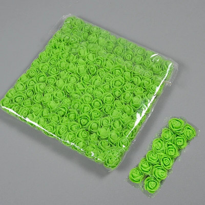 2cm 144Pcs Mini Cvjetne glave ruža PE pjena Umjetni cvijet ruže za DIY obrt lažne cvjetne dekoracije za vjenčanje/dom