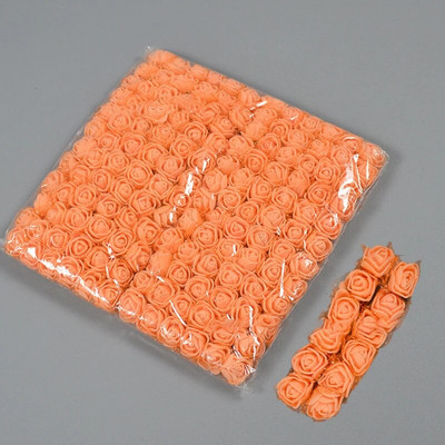 2cm 144Pcs Mini Cvjetne glave ruža PE pjena Umjetni cvijet ruže za DIY obrt lažne cvjetne dekoracije za vjenčanje/dom