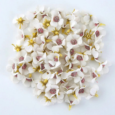 50 kom. Mini svileni ukras od tratinčica, umjetno cvijeće, 2 cm, lažno cvijeće za uređenje doma, vjenčani ukras, DIY vijenac, cvijeće