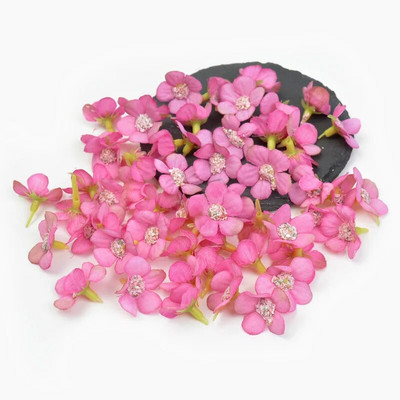 50 kom. Mini svileni ukras od tratinčica, umjetno cvijeće, 2 cm, lažno cvijeće za uređenje doma, vjenčani ukras, DIY vijenac, cvijeće