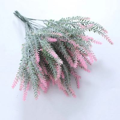 Ljubičasta Provansa Lavanda Umjetno cvijeće Vjenčani buket mladenki Diy Dekoracija doma Zrno Božić Plastična lažna biljka