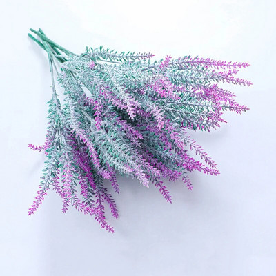 Ljubičasta Provansa Lavanda Umjetno cvijeće Vjenčani buket mladenki Diy Dekoracija doma Zrno Božić Plastična lažna biljka