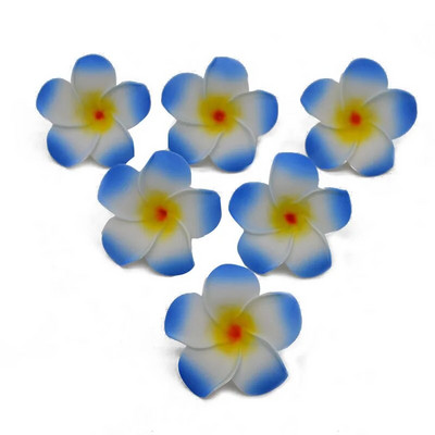 10gab/partija 5-9cm Havaju frangipani PE putu mākslīgie ziedi DIY vainags galvassegas Ziedi kāzu dekorēšanai ballīšu piederumi