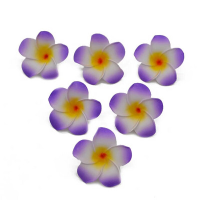 10gab/partija 5-9cm Havaju frangipani PE putu mākslīgie ziedi DIY vainags galvassegas Ziedi kāzu dekorēšanai ballīšu piederumi