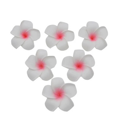 10gab/partija 5-9cm Havaju frangipani PE putu mākslīgie ziedi DIY vainags galvassegas Ziedi kāzu dekorēšanai ballīšu piederumi