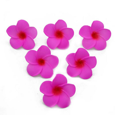 10gab/partija 5-9cm Havaju frangipani PE putu mākslīgie ziedi DIY vainags galvassegas Ziedi kāzu dekorēšanai ballīšu piederumi