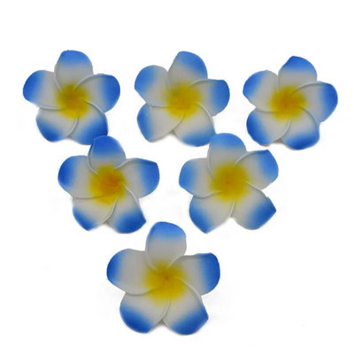 10gab/partija 5-9cm Havaju frangipani PE putu mākslīgie ziedi DIY vainags galvassegas Ziedi kāzu dekorēšanai ballīšu piederumi