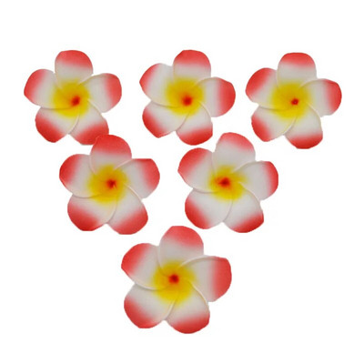 10gab/partija 5-9cm Havaju frangipani PE putu mākslīgie ziedi DIY vainags galvassegas Ziedi kāzu dekorēšanai ballīšu piederumi