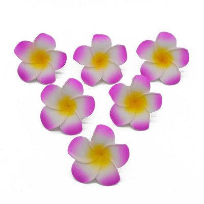 10gab/partija 5-9cm Havaju frangipani PE putu mākslīgie ziedi DIY vainags galvassegas Ziedi kāzu dekorēšanai ballīšu piederumi