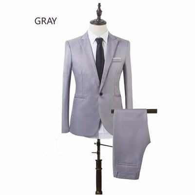 costume homme Party Poslovno muško dvodijelno odijelo (kaput + hlače) Ležerno odijelo za muškarce Odijelo velikih veličina Vjenčanje trajes de hombre